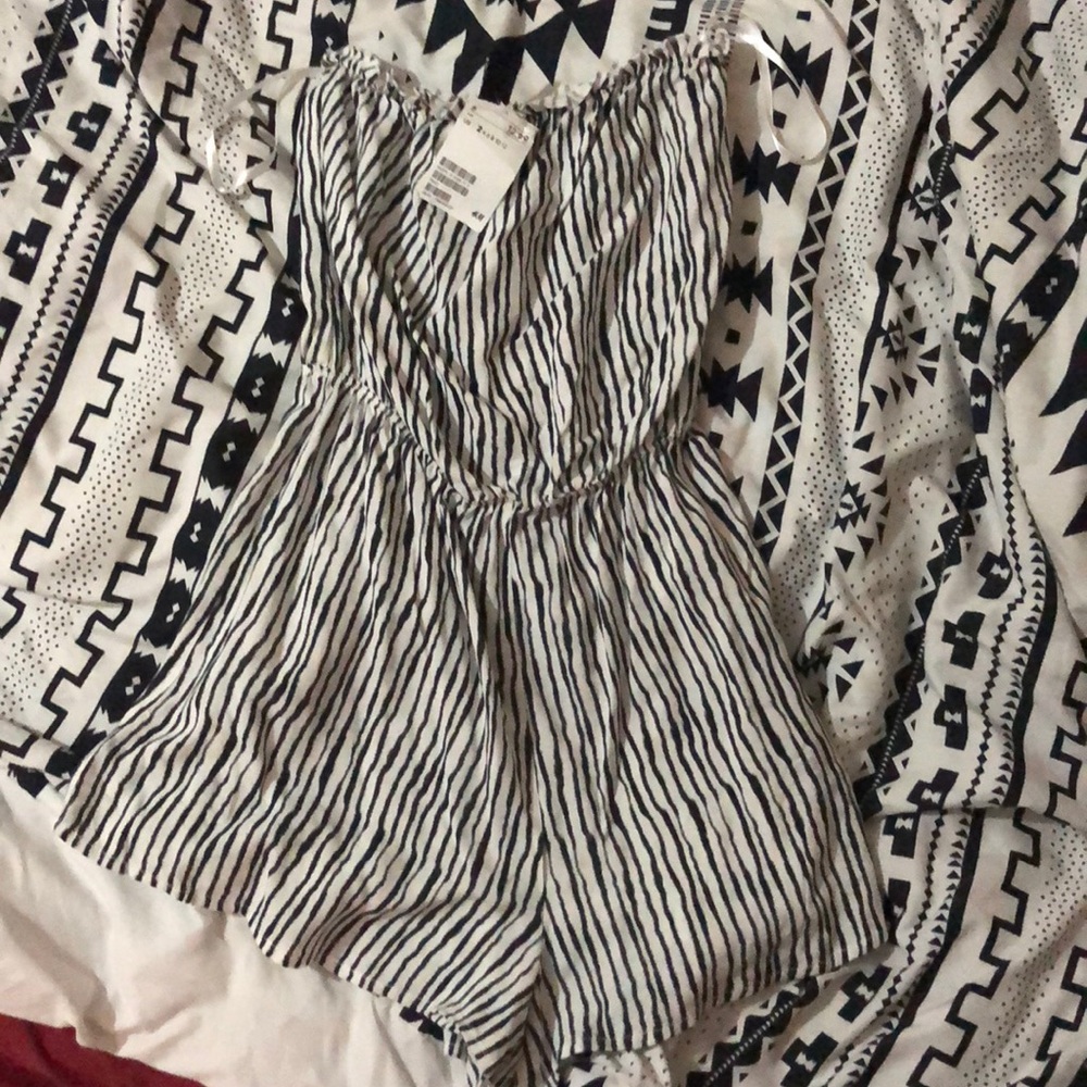 Stripped romper